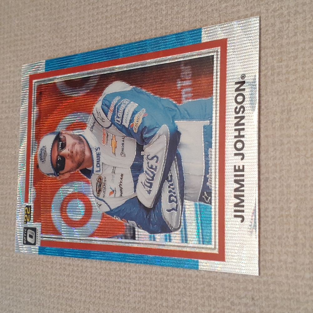 2022 Donruss Optic Jimmie Johnson Swirl Wave Prizm NASCAR